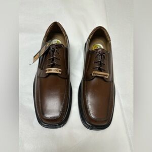 New Dockers Men’s Perspective Leather Oxford Dress Shoe Tan Leather